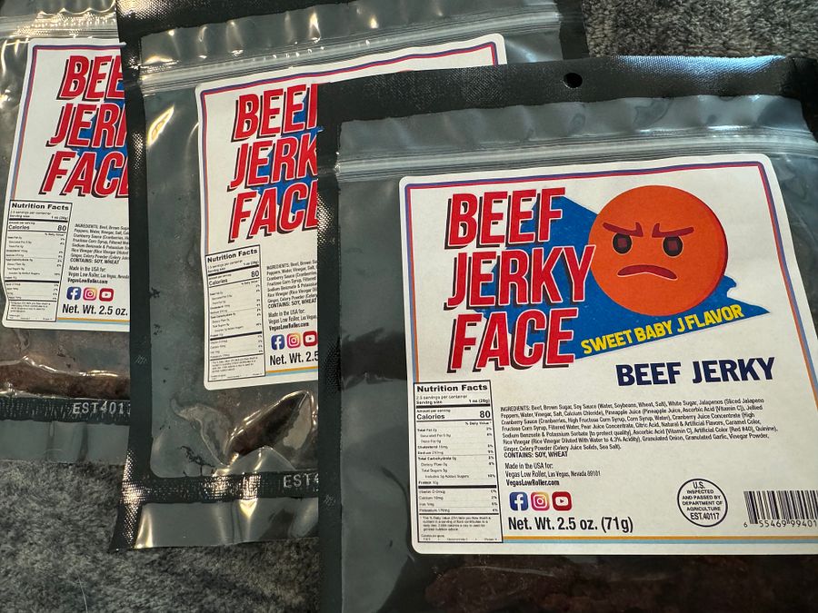 Beef Jerky Face - SWEET BABY J FLAVOR product image (1)