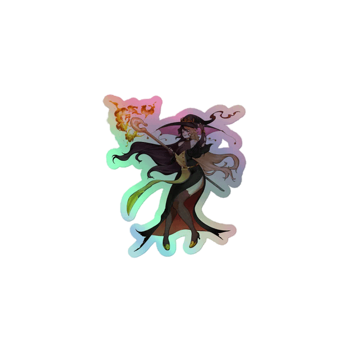 Pumpkin Mage: Goddess of the Gourds - Holographic Sticker product image (1)