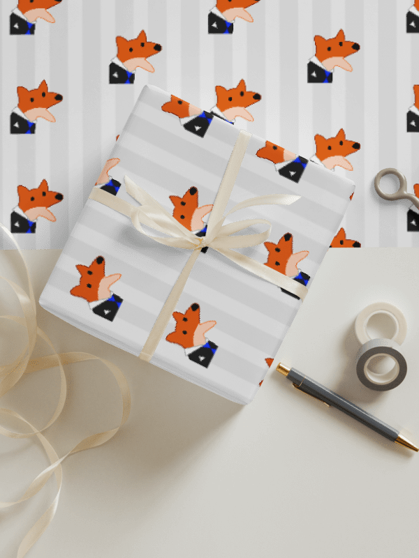 Fox Theme Matte Wrapping Paper Set product image (3)