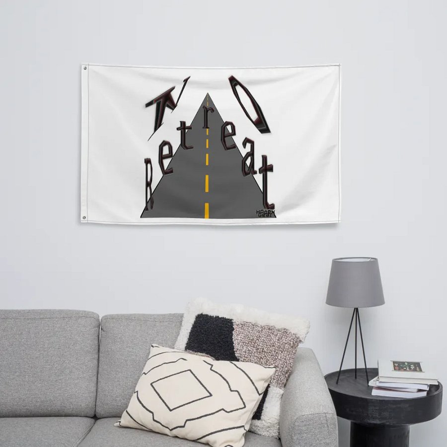 No Retreat - White - Flag product image (8)