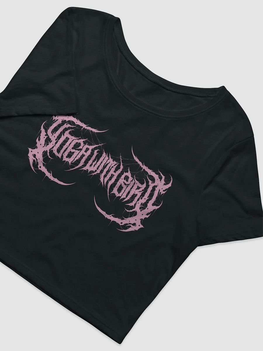 Yoga With Bird Pink Logo Tight Crop Tee product image (4)