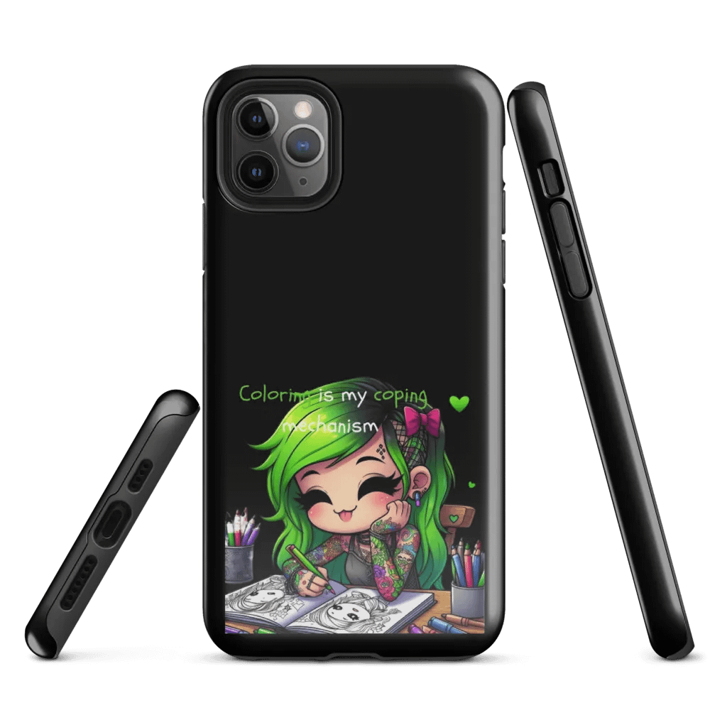 coloring is my coping mechanism iphone case product image (3)