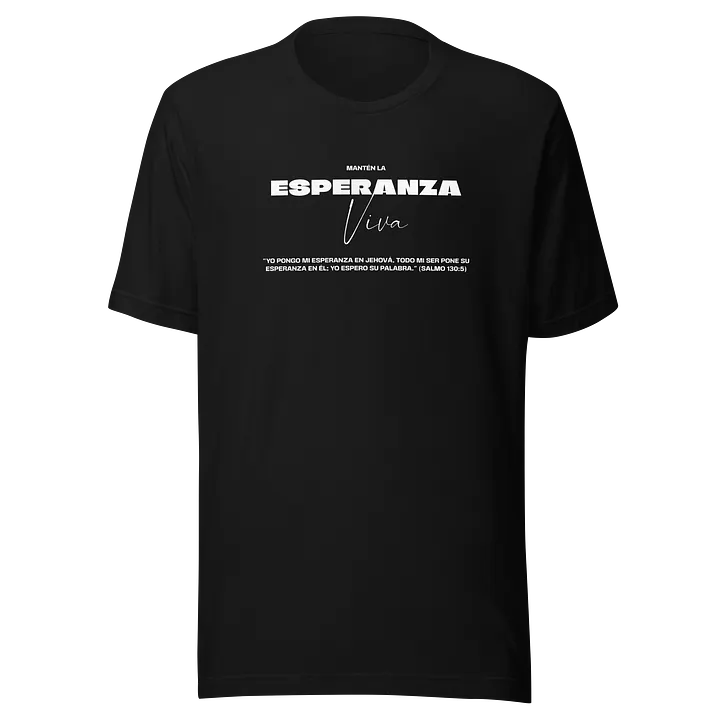 "Espera en Jehová" Salmo 130:5 Unisex Eco T-Shirt product image (1)