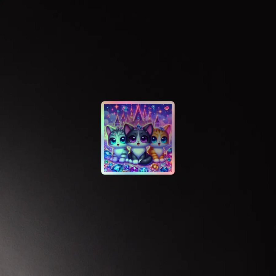 Fantasy Kittens Holographic Sticker Set product image (2)