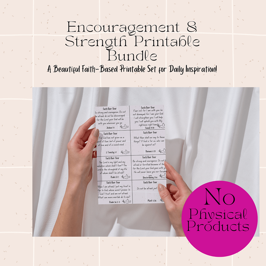 Encouragement & Strength Printable Bundle product image (1)