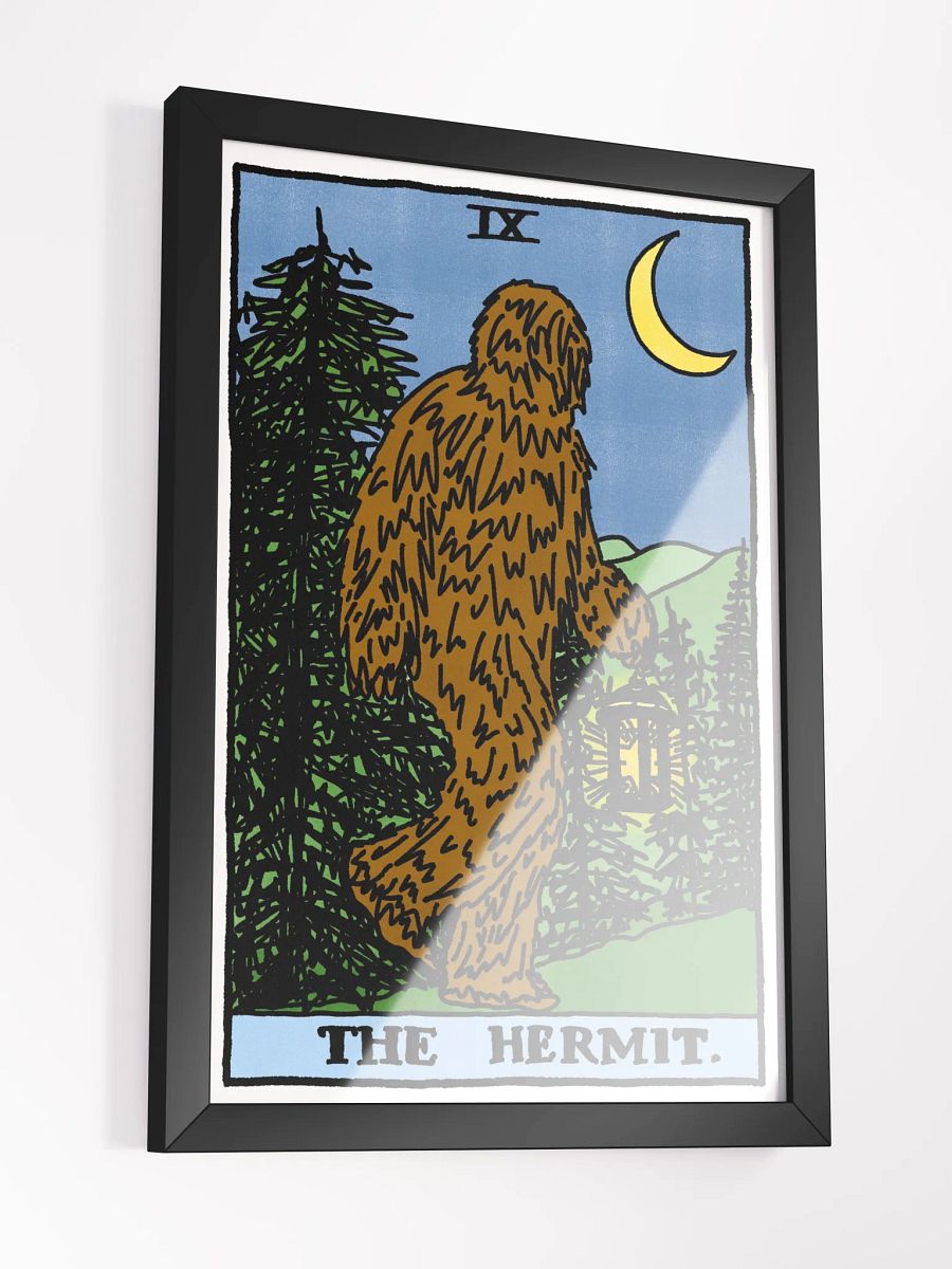 Bigfoot Hermit Tarot Card Framed Print product image (3)