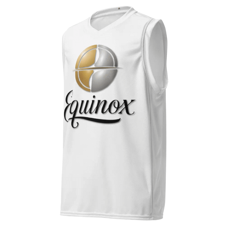 Equinox Unisex White Elite Performance Basketball Jersey product image (1)