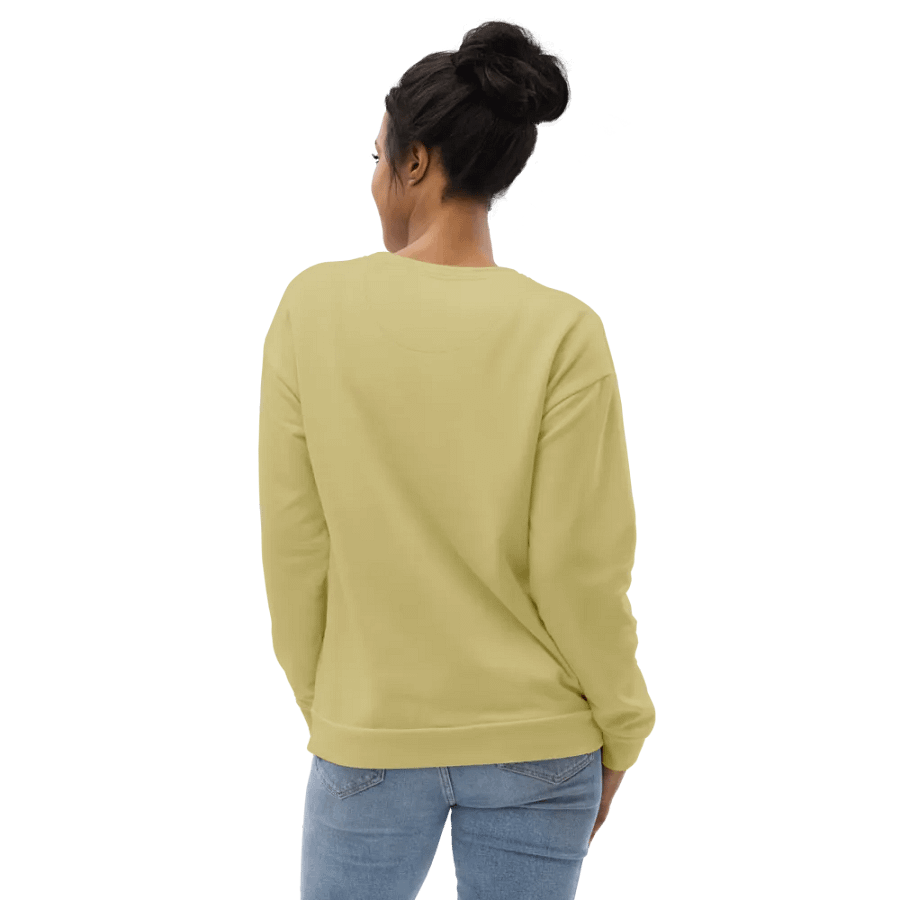 Plain Medium Yellow Soft Summer Unisex Recycled Polyester Heavyweight Premium Sweatshirt by Treasure Pie product image (10)