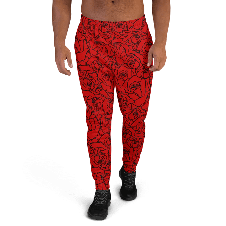 Loads of Roses · red-black joggers product image (1)