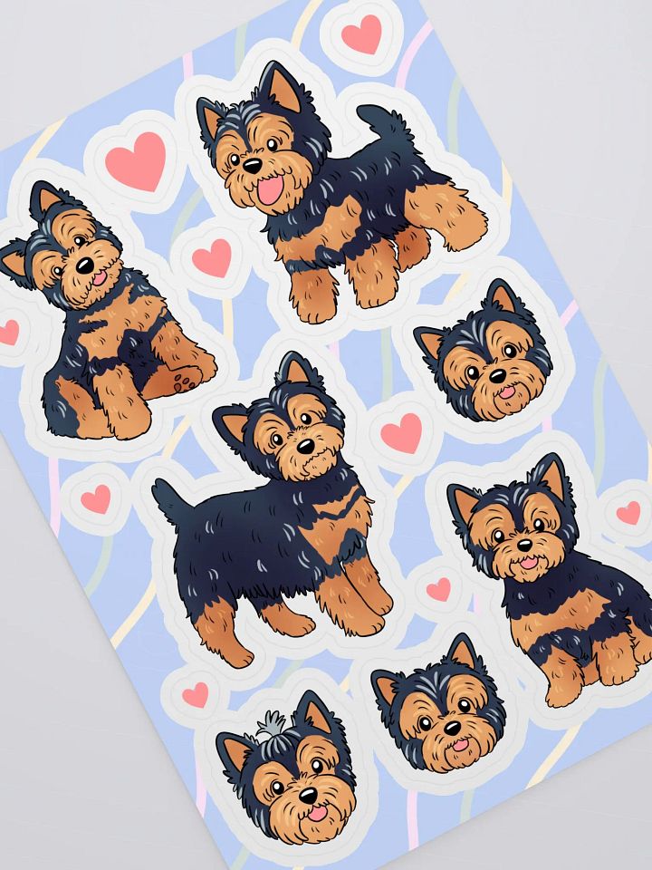 Yorkshire Terrier Dog Sticker Sheet product image (2)