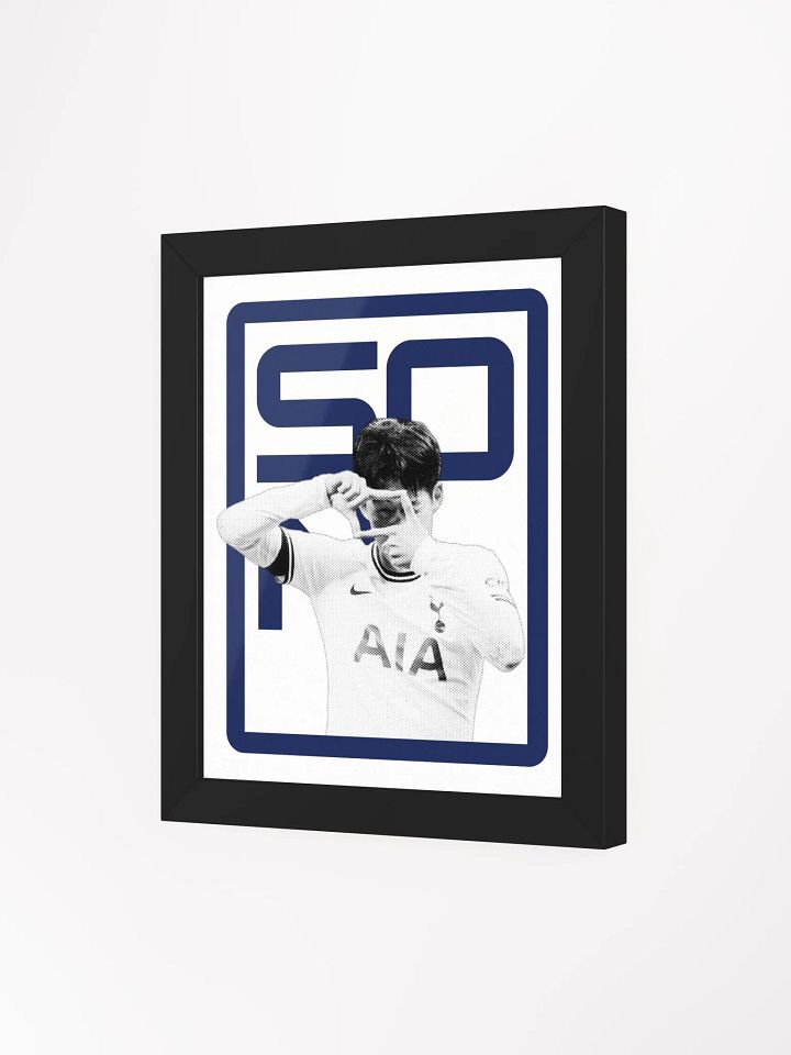 Son Heung-min BW Tottenham Hotspur Name Art Framed Print product image (1)