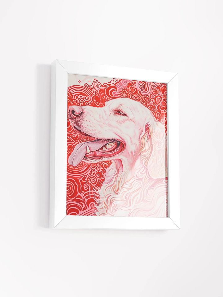 Psychedelic Pup Happiness - Framed Matte Poster product image (2)
