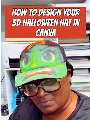How to Custom Design your 3D HL Sublimation Halloween Hat Templates.  #halloween  #customhattemplates #halloweenideas #epccraftersgym #halloweencostume 