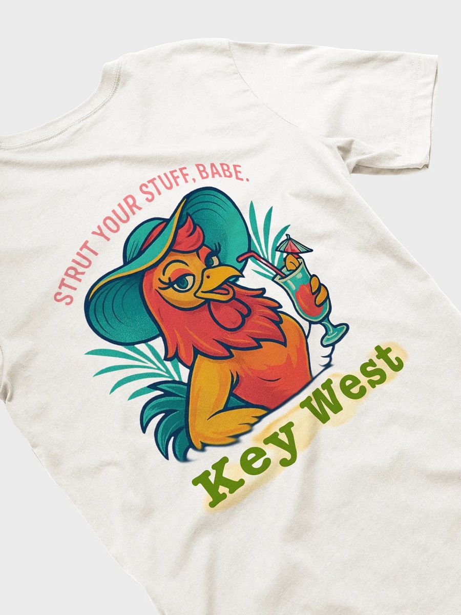 Luxe Key West Strut Your Stuff, Babe Ultra-Soft Rooster Tee product image (5)
