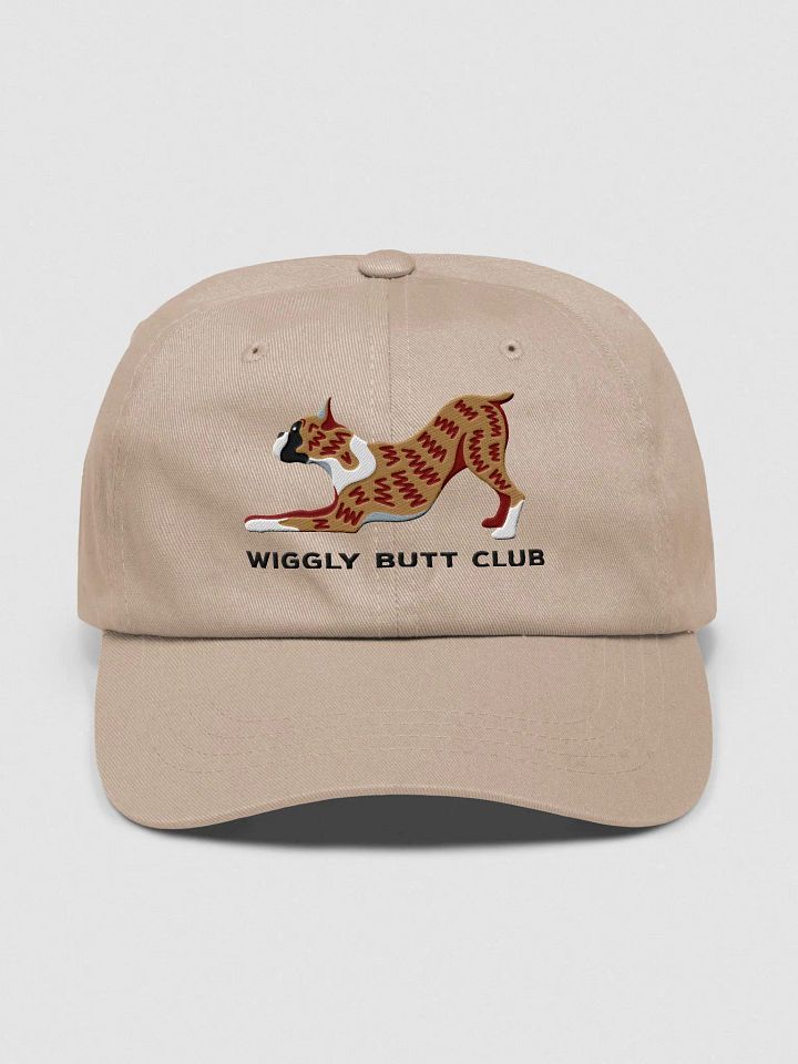 Wiggly Butt Club Classic Dad Hat(Embroidered) of a Boxer(Brindle) product image (33)