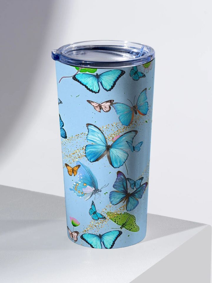 Butterfly Bliss 20oz Stainless Steel Tumbler gift for friends ladies colleagues girls nature lovers product image (2)