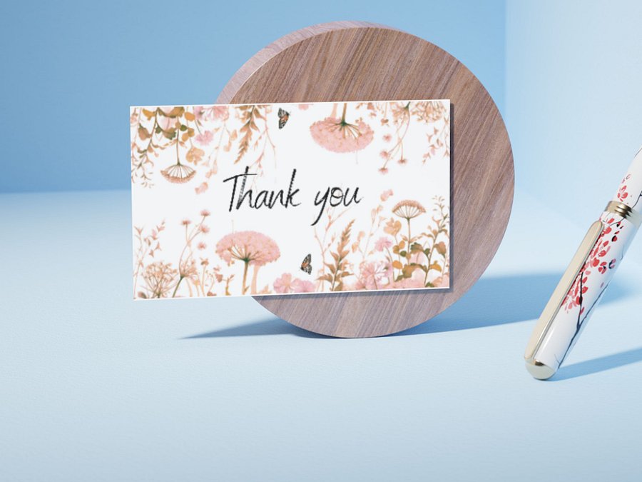 Digital Thank you card, all ocasion, for your clients after purchase or wedding thank you product image (3)
