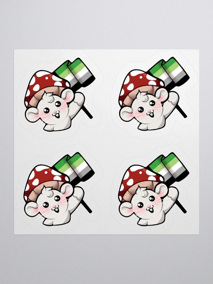 Aromantic Pride Flag Stickers product image (1)