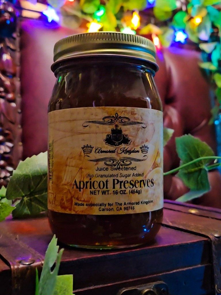 The Armored Kingdom Apricot Jam Preserves 16oz Gourmet Sweet & Tangy Harmony Royal Delight product image (7)
