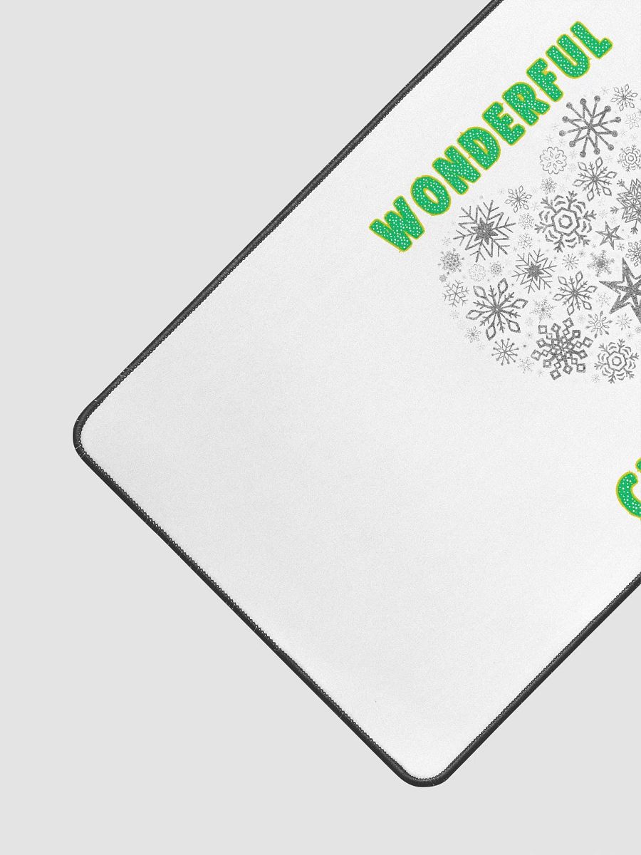 Glittering Christmas Heart Desk Mat product image (3)