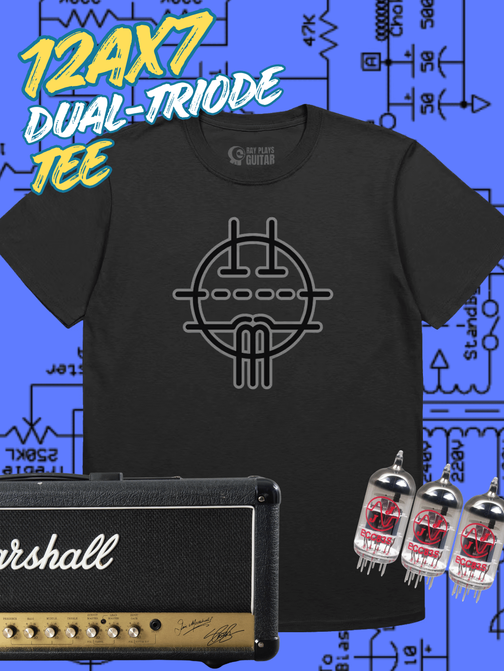 12AX7 Dual-Triode Tube Tee product image (36)