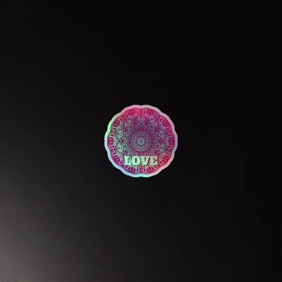 Love Mandala Holographic Sticker Sheet product image (4)