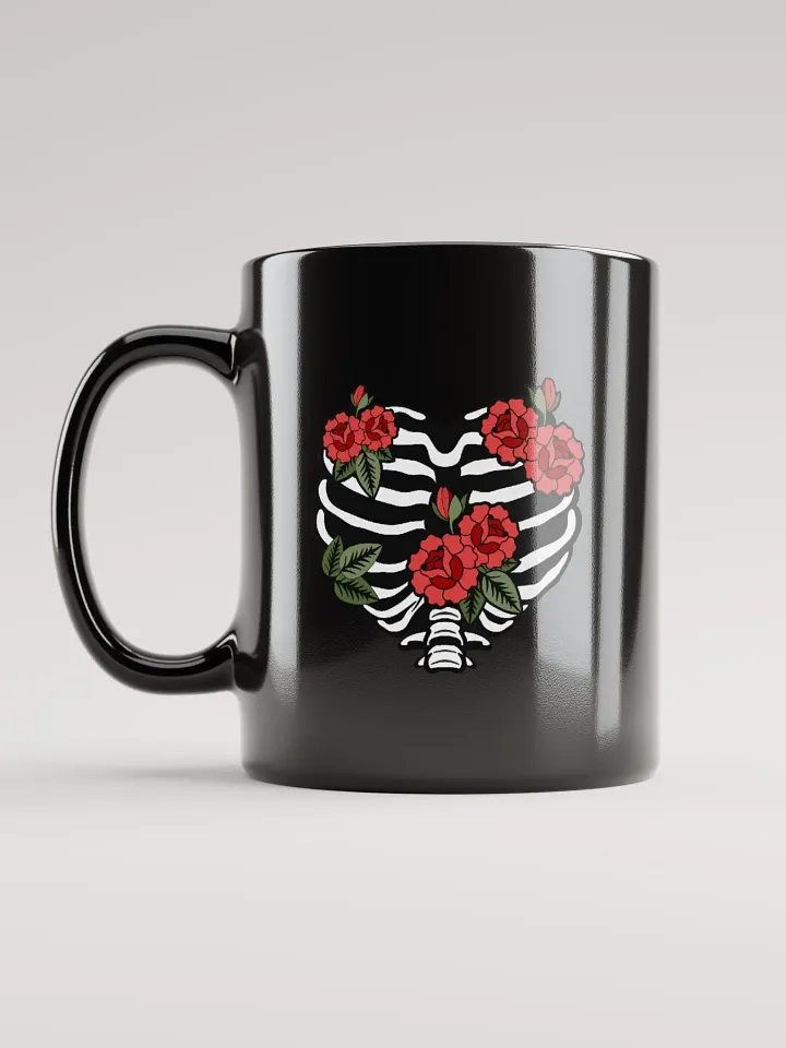 One with the Earth Black Glossy Mug product image (1)