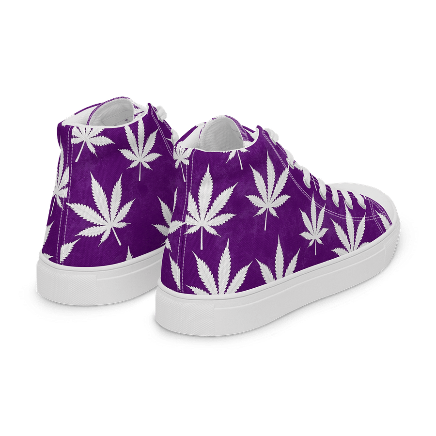 Purple Haze Women's High Top Canvas Shoes product image (7)
