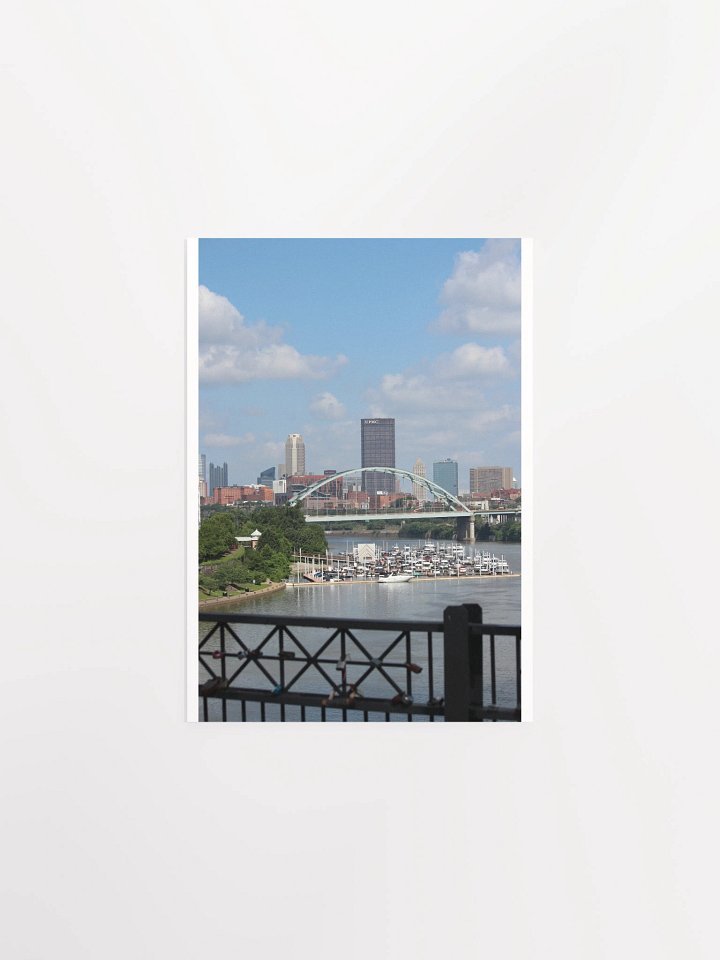 Pittsburgh - Downtown & Birmingham Bridge from Hot Metal Bridge - print/poster product image (1)