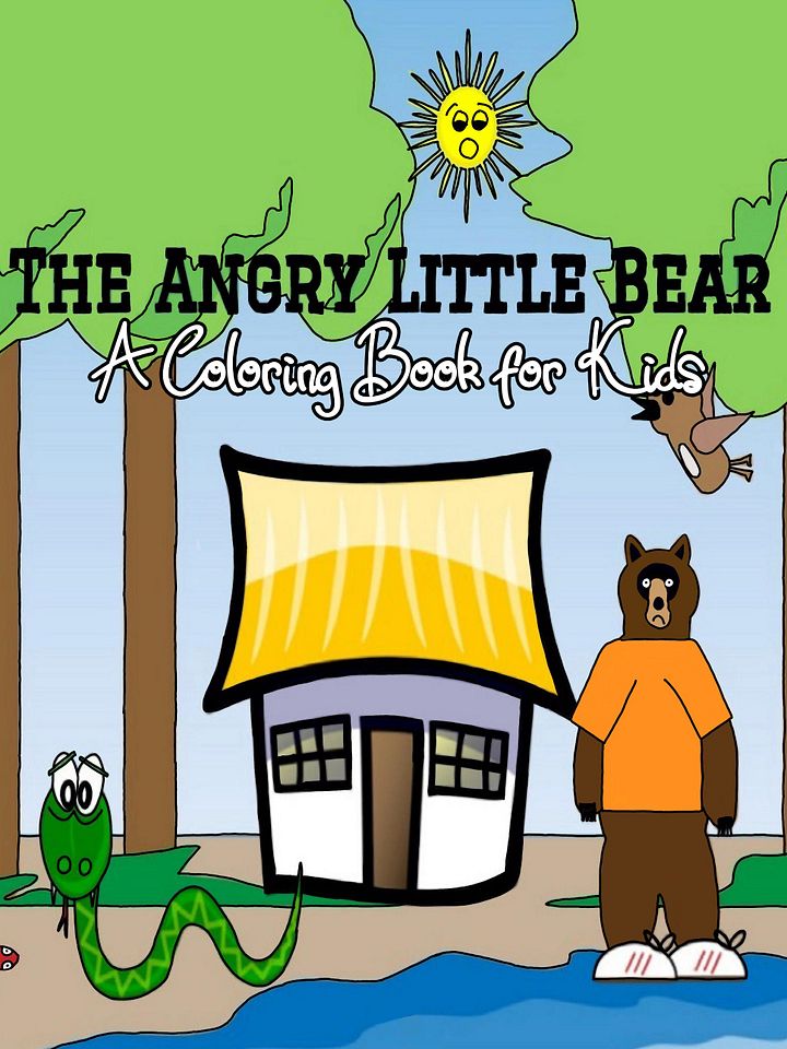 The Angry Little Bear Coloring Story for Kids product image (1)