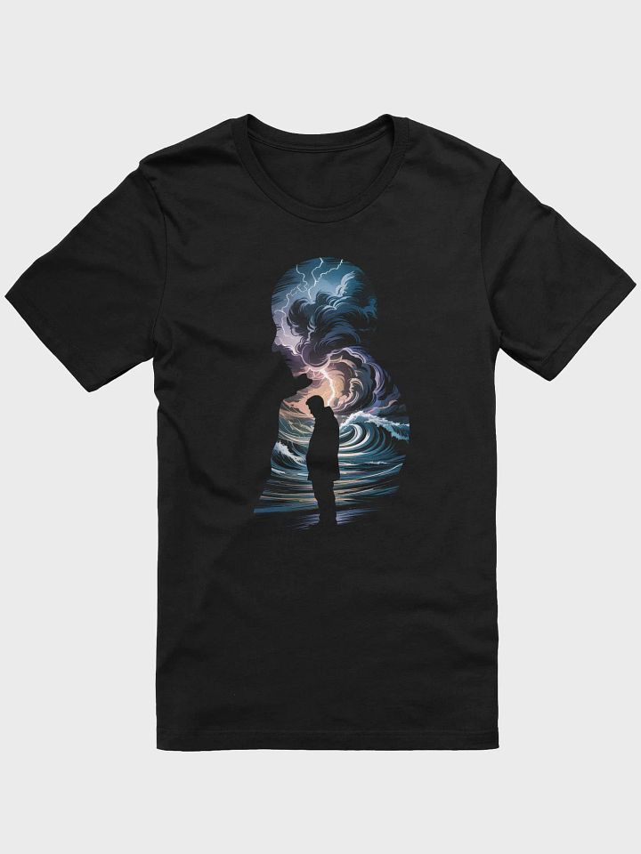 Storm Within Graphic Tee | Mental Resilience Abstract Art Design product image (1)