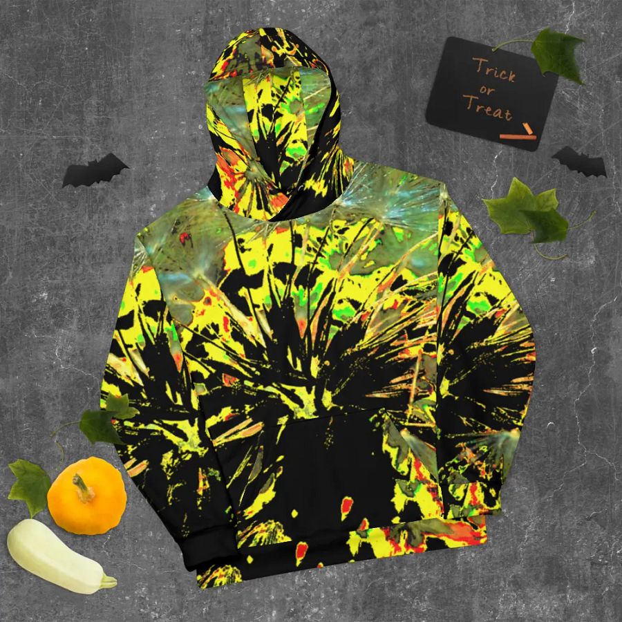 Bright Abstract Dandelion Unisex Pull Over Hoodie product image (9)