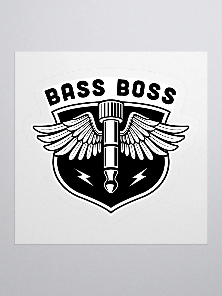 Bass Boss Sticker: Perfect for Music Lovers and Gamers product image (1)