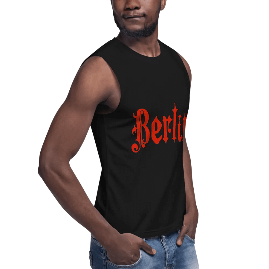 Berlin Gothic In Red Muscle Tank product image (9)