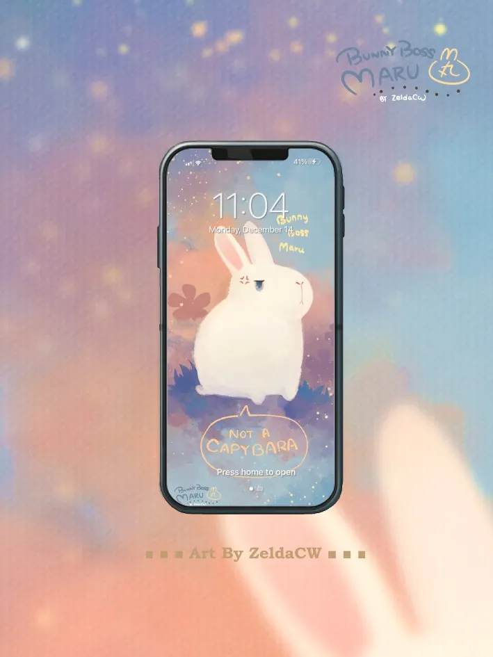 Bunny Boss Maru Wallpaper Set product image (1)