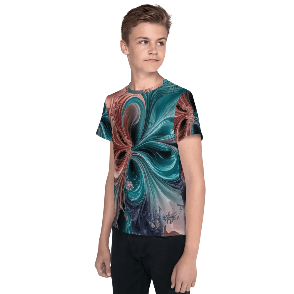 Liquid Color PT, Unisex Youth Crew Neck T-Shirt product image (3)