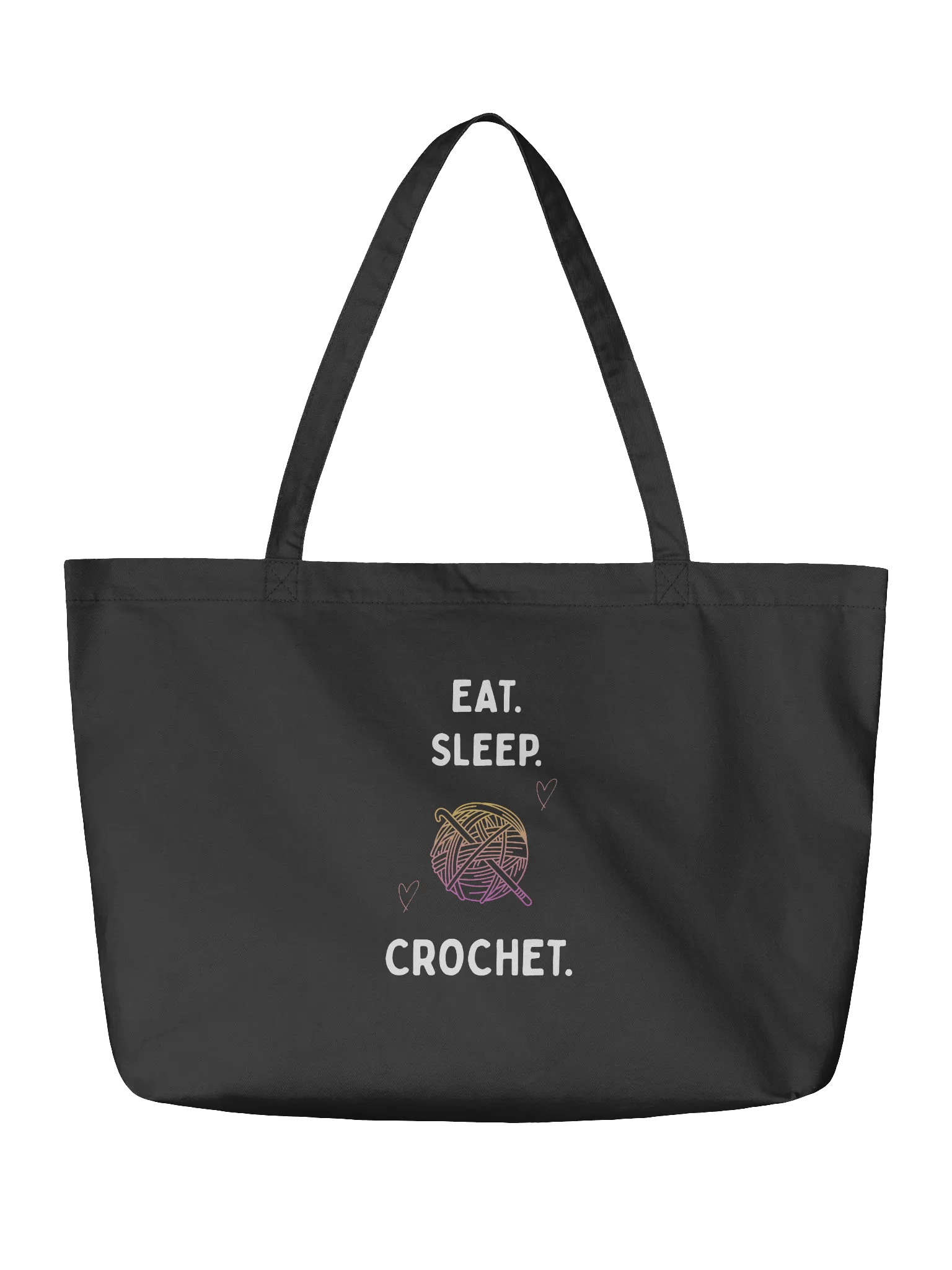Eat Sleep Crochet Tote product image (2)