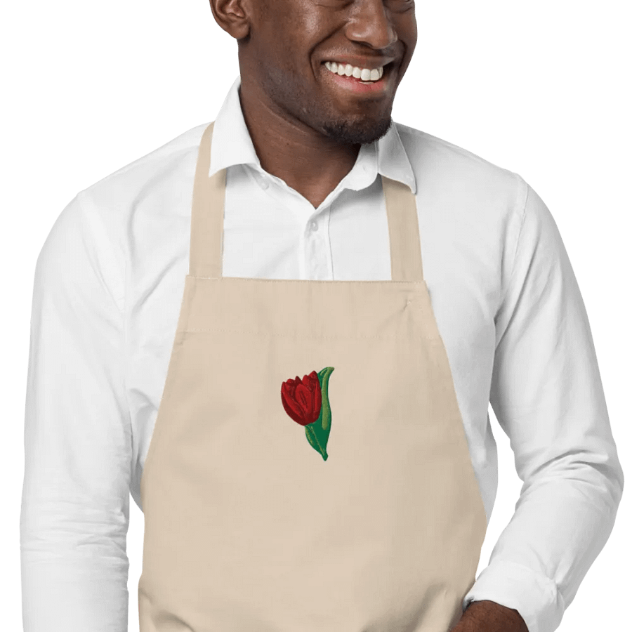 Frances's Tulip Embroidered Apron product image (11)