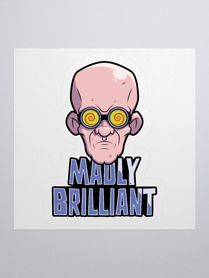 Funny College Student Sticker – Madly Brilliant Design product image (1)