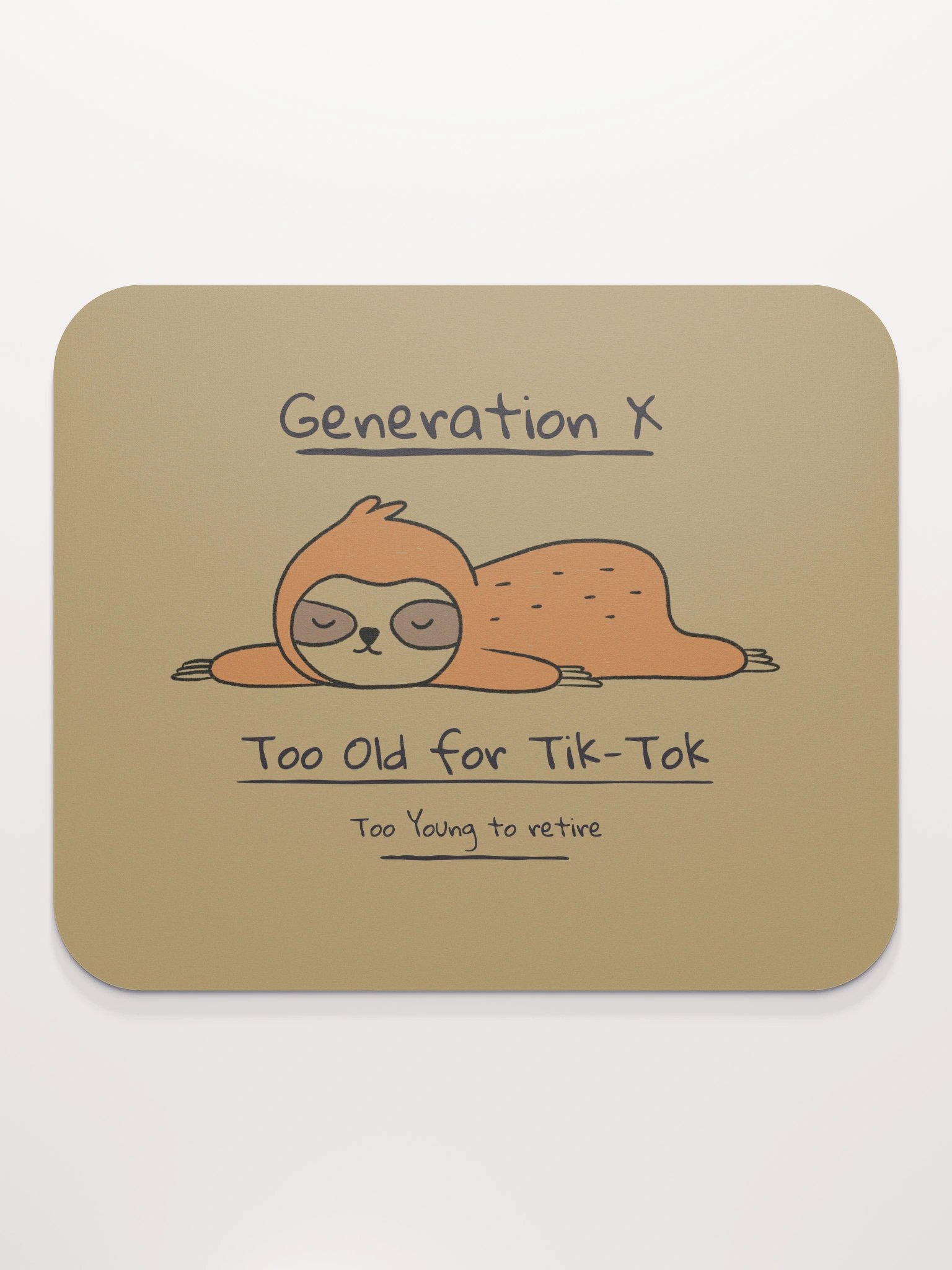 Classic Generation X Sloth Mouse Pad product image (2)