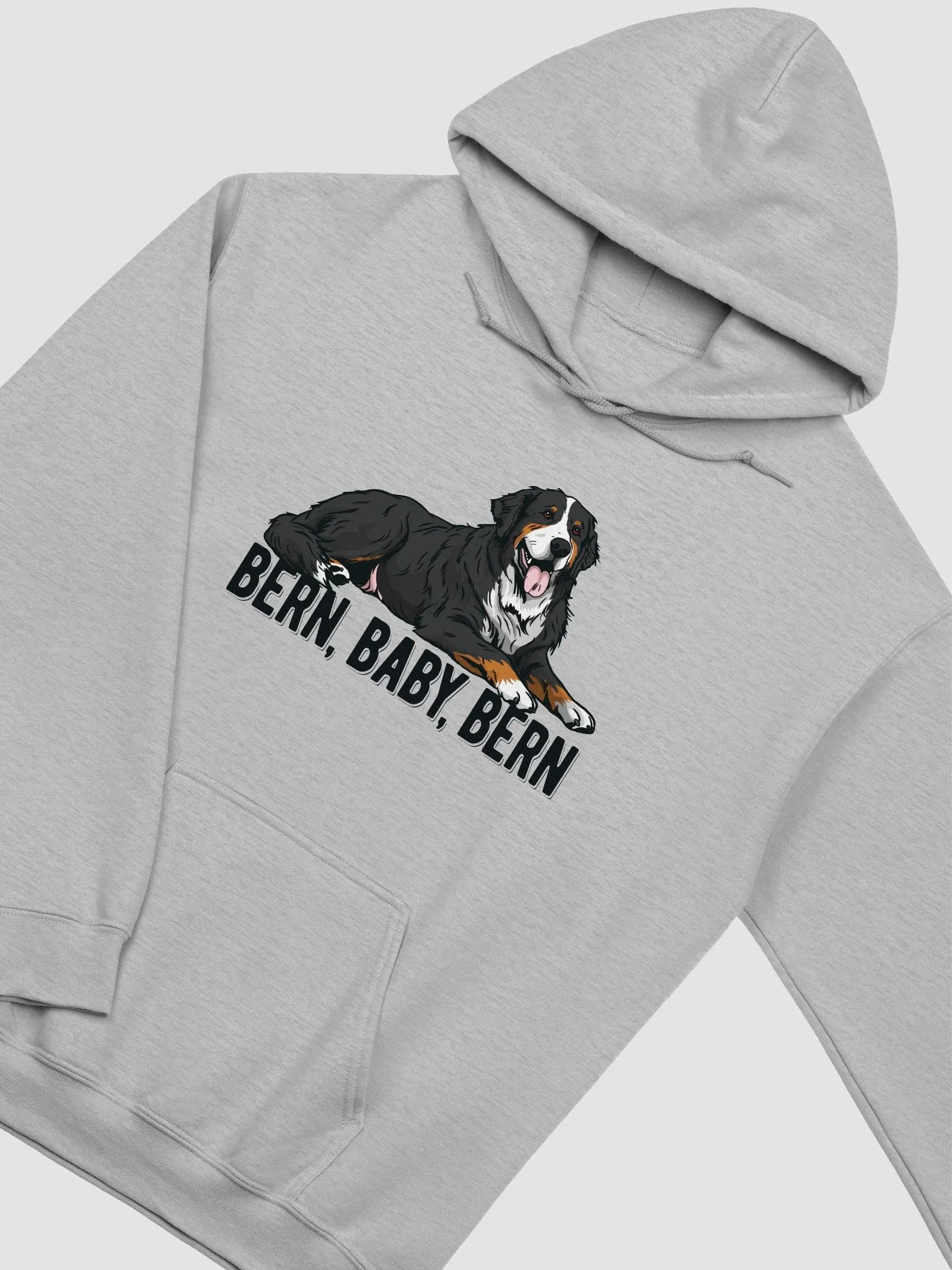 Bern, Baby, Bern Hooded Sweatshirt of a Bernese Mountain Dog | Funny Hoodie for Berner Paw-rents product image (27)