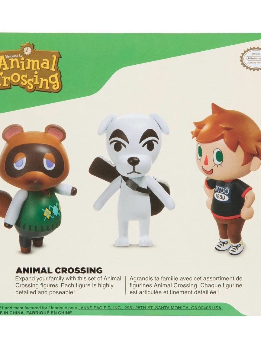 Jakks Pacific Animal Crossing 2.5-in Figure 3 Pack - Tom Nook, K.K., and Villager Set product image (3)
