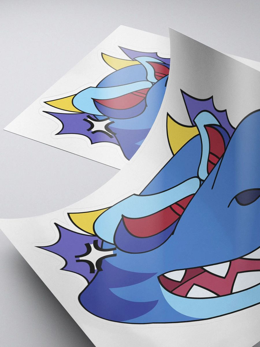 Angry Dragon Blue Sticker product image (4)