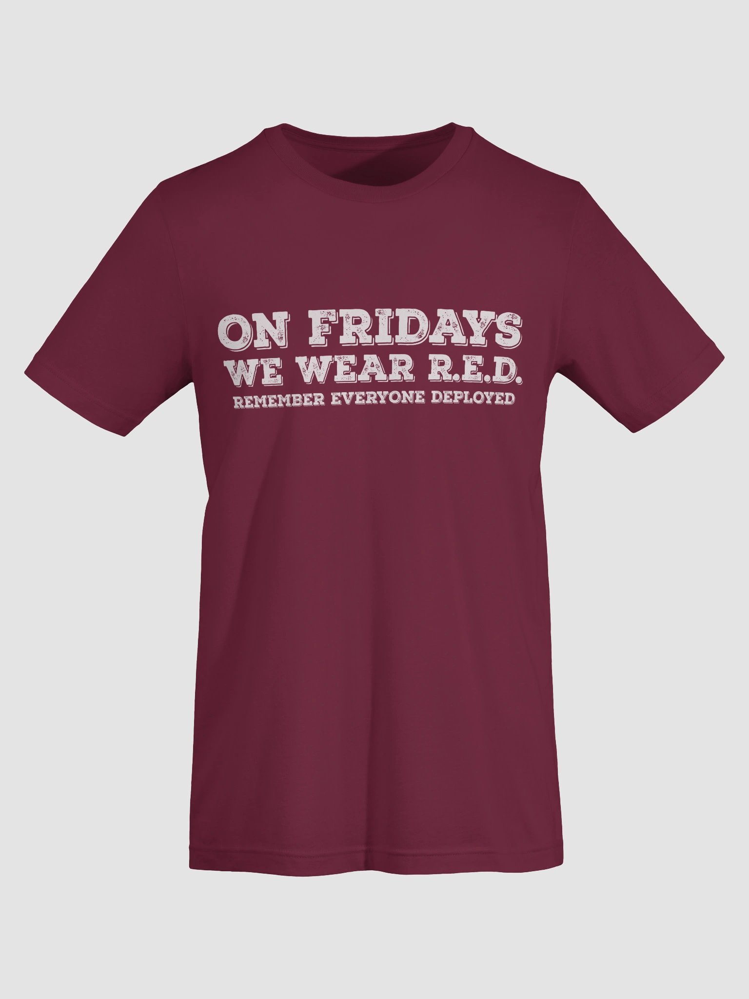 Womens Bella+Canvas Supersoft T-Shirt (On Fridays We Wear R.E.D. (Remember Everyone Deployed)) product image (7)