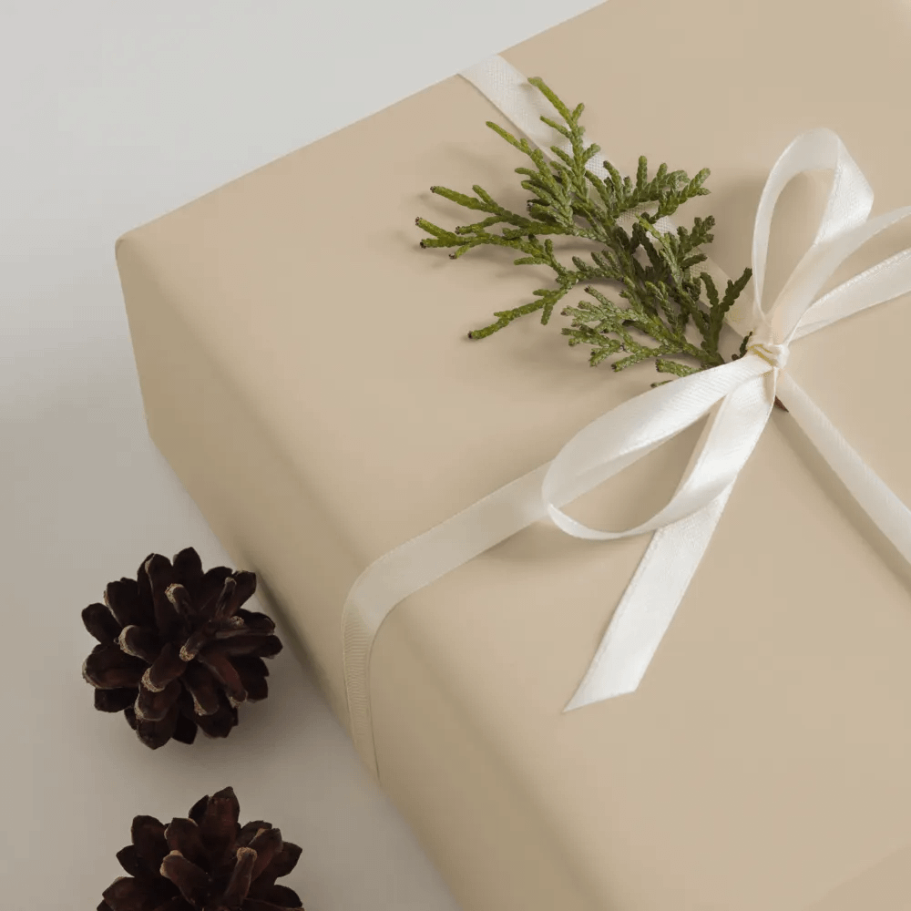 Champagne Solid Holiday Christmas Wrapping Paper Sheets (3) product image (12)