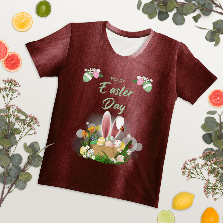 Happy Easter Day All Over Print T-shirt product image (7)