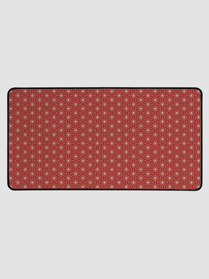 Desk Mat - Japanese Red Asanoha Pattern product image (1)