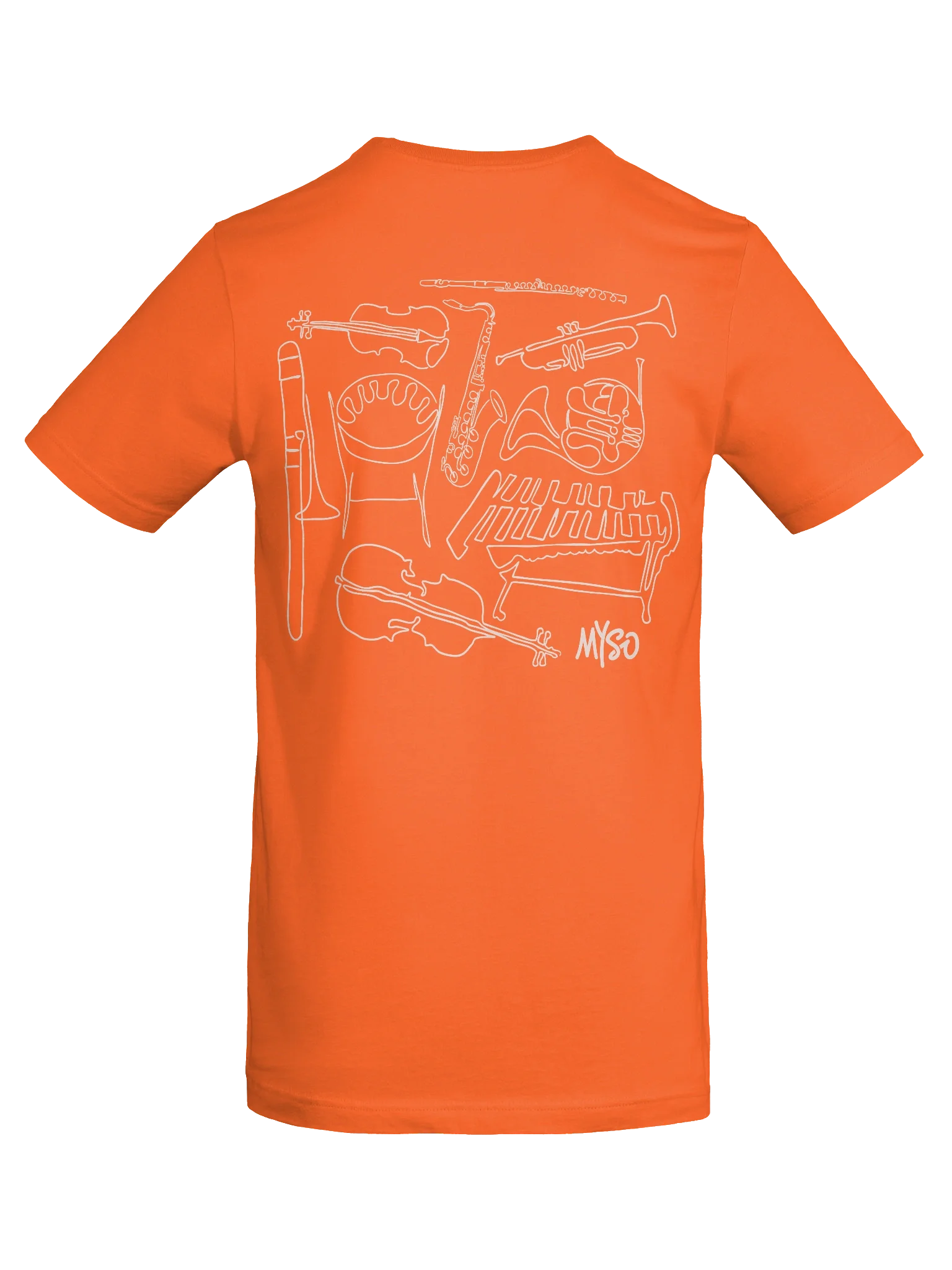 MYSO Adult Orange Instrument T-shirt product image (8)
