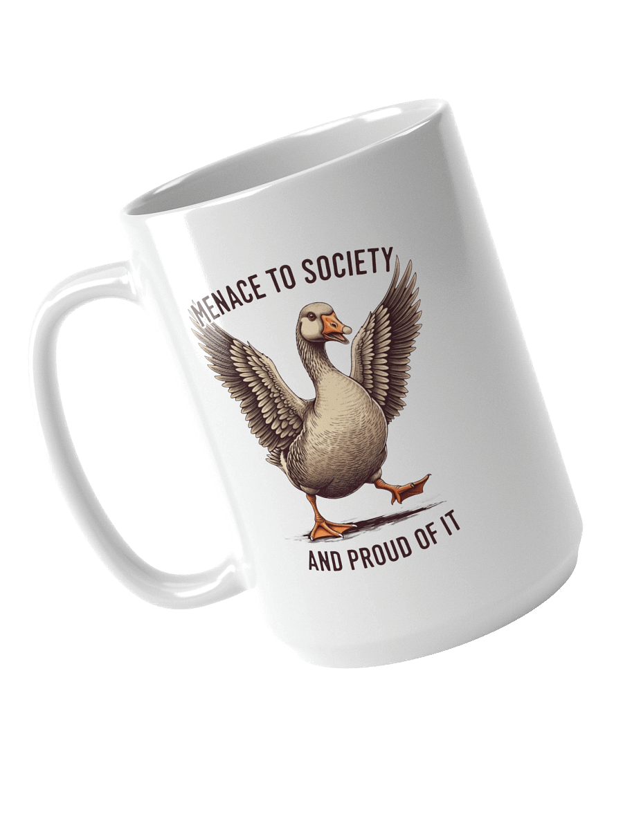 Confident Goose White Glossy Mug product image (4)