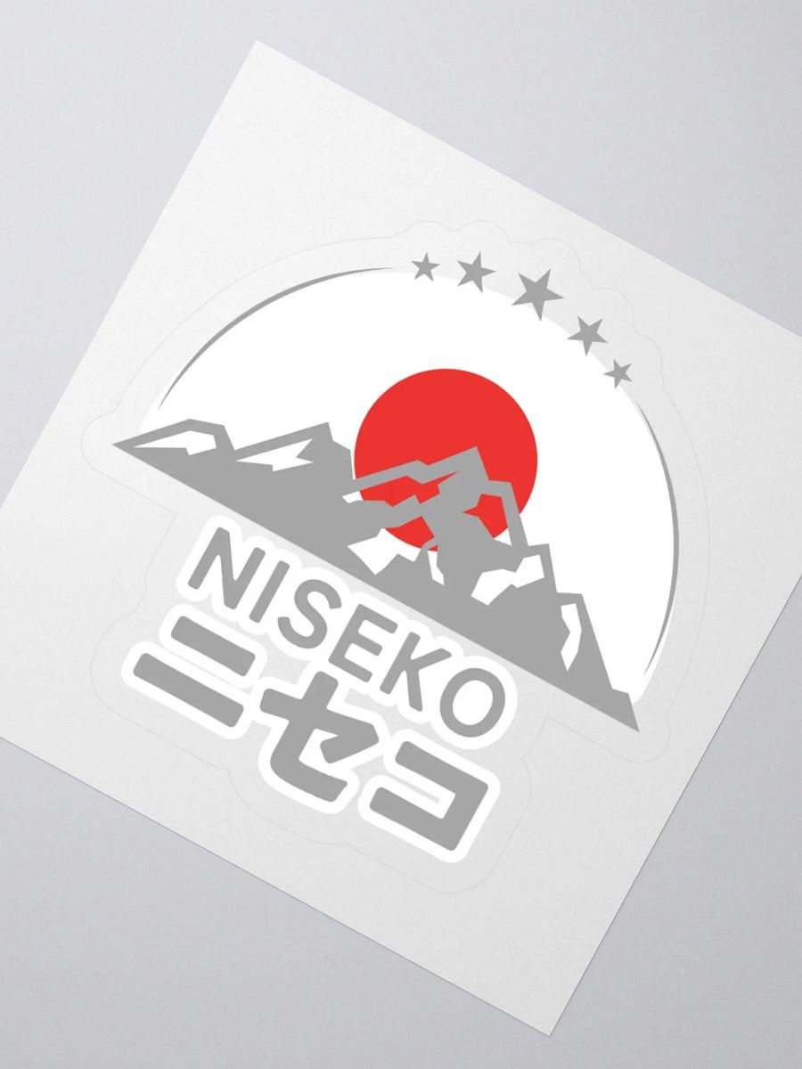 Niseko Ski Resort Travel Sticker for Suitcases, Five Star Mountain Gray product image (2)